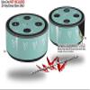 Skin Wrap Decal Set 2 Pack for Amazon Echo Dot 2 - Hearts Tropical (2nd Generation ONLY - Echo NOT Included) view 2