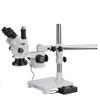 AmScope 3.5X-180X Simul-Focal Stereo Lockable Zoom Microscope with 144-LED Ring Light and 10MP USB3 Camera view 2