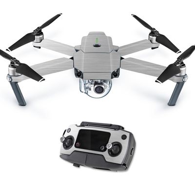 MightySkins Skin Compatible with DJI Mavic Pro Quadcopter Drone - Cold Steel | Protective, Durable, and Unique Vinyl Decal wrap Cover | Easy to Apply, Remove, and Change Styles | Made in The USA