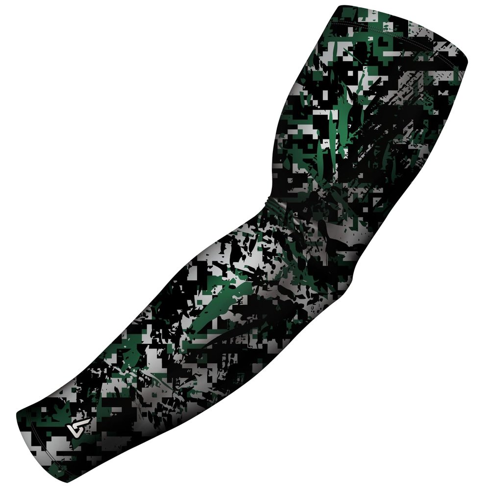 B-Driven Sports Premium Pro-Fit Compression Arm Sleeve for Men & Women - For Sports Protection - Single, Digital Designs