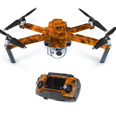 MightySkins Skin Compatible with DJI Mavic Pro Quadcopter Drone - Burning Up | Protective, Durable, and Unique Vinyl Decal wrap Cover | Easy to Apply, Remove, and Change Styles | Made in The USA