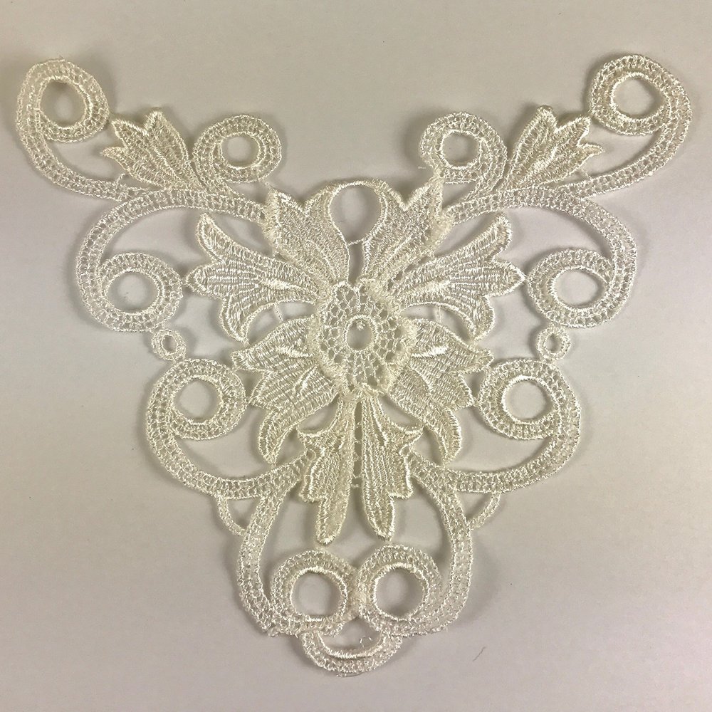 Trimplace White Venice Front Yoke 6" High x 6" Wide- 3 Pieces