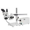 AmScope 3.5X-90X Simul-Focal Stereo Lockable Zoom Microscope with Fiber Optic Ring Illuminator and 10MP Camera view 2