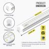 LEDMyplace V-Shape Integrated LED Tube Light - Linkable 30W T8 4ft Shop Lights, 6500K Daylight, 3900 Lumens LED Fixture with Clear Lens, Wide Beam Angle for Garage, Workshop, Basement, & Warehouse view 3