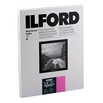 Ilford Multigrade IV RC Deluxe Resin Coated VC Variable Contrast - Black and White Enlarging Paper, 8x10 Inches, 25 Sheets, Glossy Surface (116 8190) Pack-2