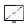 EZ Multitouch 43" IR Touch Overlay w/ 16 Touch Points - IR Touch Overlay/Frame/Panel/Kit
