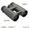 Leupold BX-4 Pro Guide HD Binoculars, 8x42mm, Shadow Gray (172662) view 3