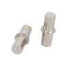 uxcell Cabinet Wardrobe 6mmx19mm Shelf Support Pins Studs Pegs Silver Tone 8pcs view 2