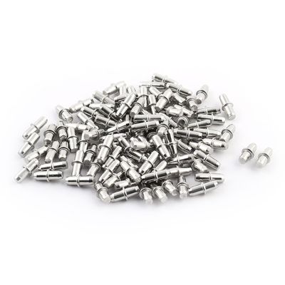 uxcell 5mm x 16mm Metal Cylindrical Shape Shelf Holder Support Pins Studs 100 PCS