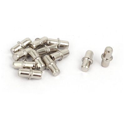 uxcell Cabinet Wardrobe 5mmx13.5mm Shelf Support Pins Studs Pegs Silver Tone 12pcs