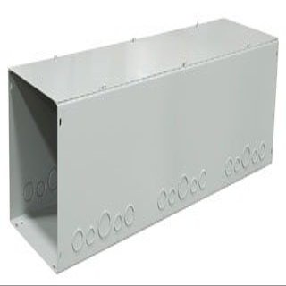 Milbank 121224-GSC1-NK ANSI 61 Gray Polyester Powder Coated G90 Gauge Steel Lay-In Wireway 24 Inch x 12 Inch x 12 Inch