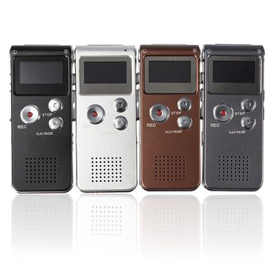 Steal Rechargeable 8GB 650HR Digital Audio Voice Recorder MP3 Player Color Silver