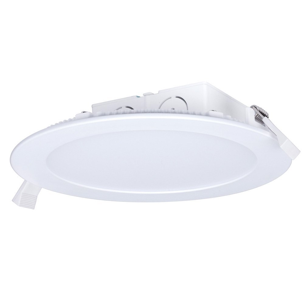 Satco S9061 LED Edge-Lit Downlight with Integrated IC Rated J-Box for Direct Wire, 6,Warm White