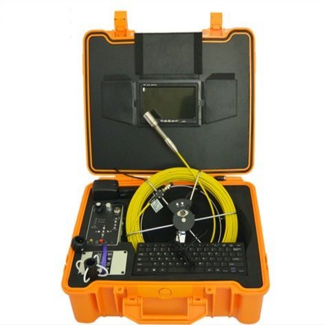 20m push rod snake cable waterproof fine cctv pipe drain inspection video camera