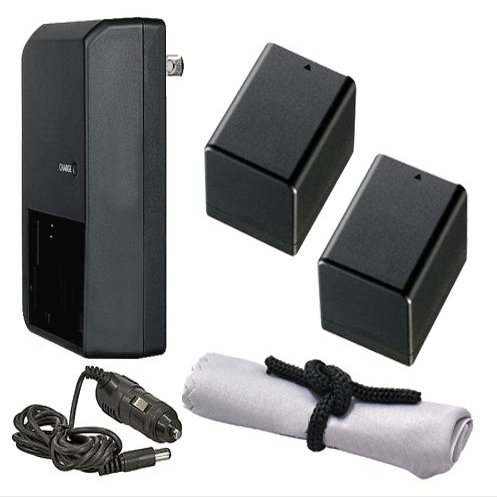 High Capacity 'Intelligent' Batteries (2 Units) Compatible With Canon VIXIA HF R800 + AC/DC Travel Charger