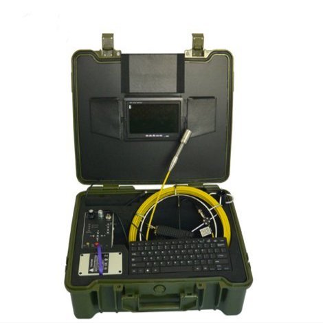 MABELSTAR 100ft Fiberglass Push Rod Chimney Inspection Camera with Dia.23mm Camera Head and Keyboard