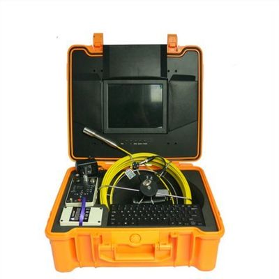 MABELSTAR 10 inch monitor meter counter underground video pipe inspection camera with 30m push rod cable