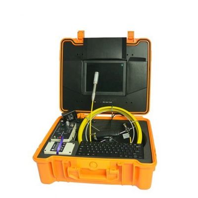 MABELSTAR 10'' HD LED 40m fibreglass push rod sewer inspection digital camera with DVR function and transmitter