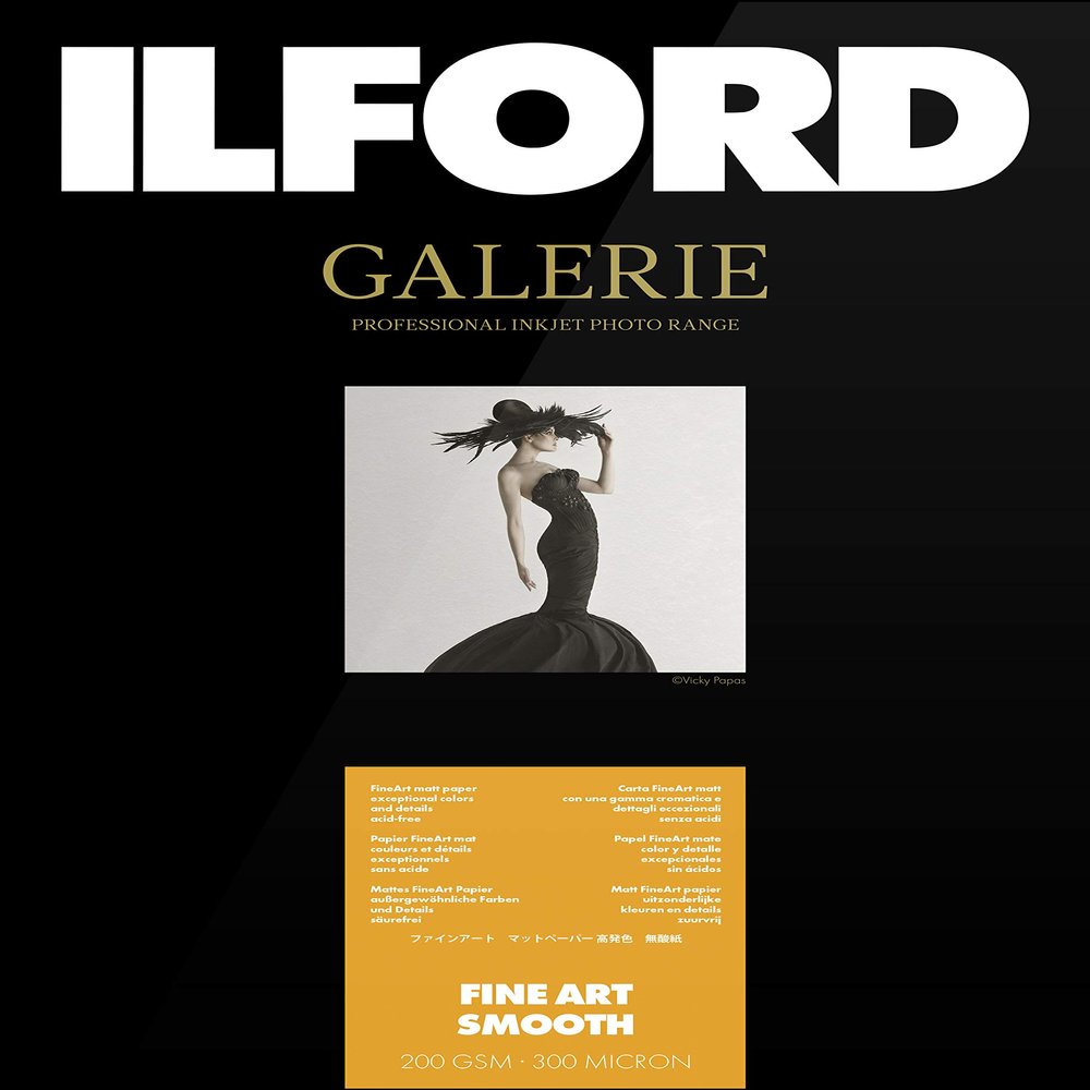 Ilford Galerie Prestige Fine Art Smooth 200 5x7 inch 50 mm x 70 mm 50 Sheets
