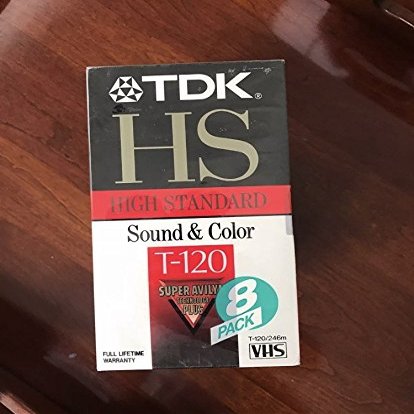 TDK HS T-120 High Standard Sound & Color VHS Tapes 8 Pack