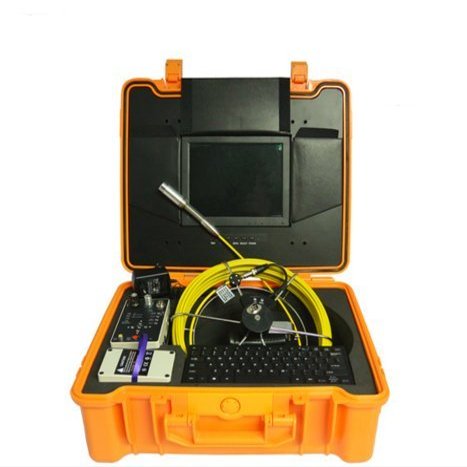 MABELSTAR 50m Push Rod Cable Drain Sewer Pipe Video Inspection Camera for Underwater Detection