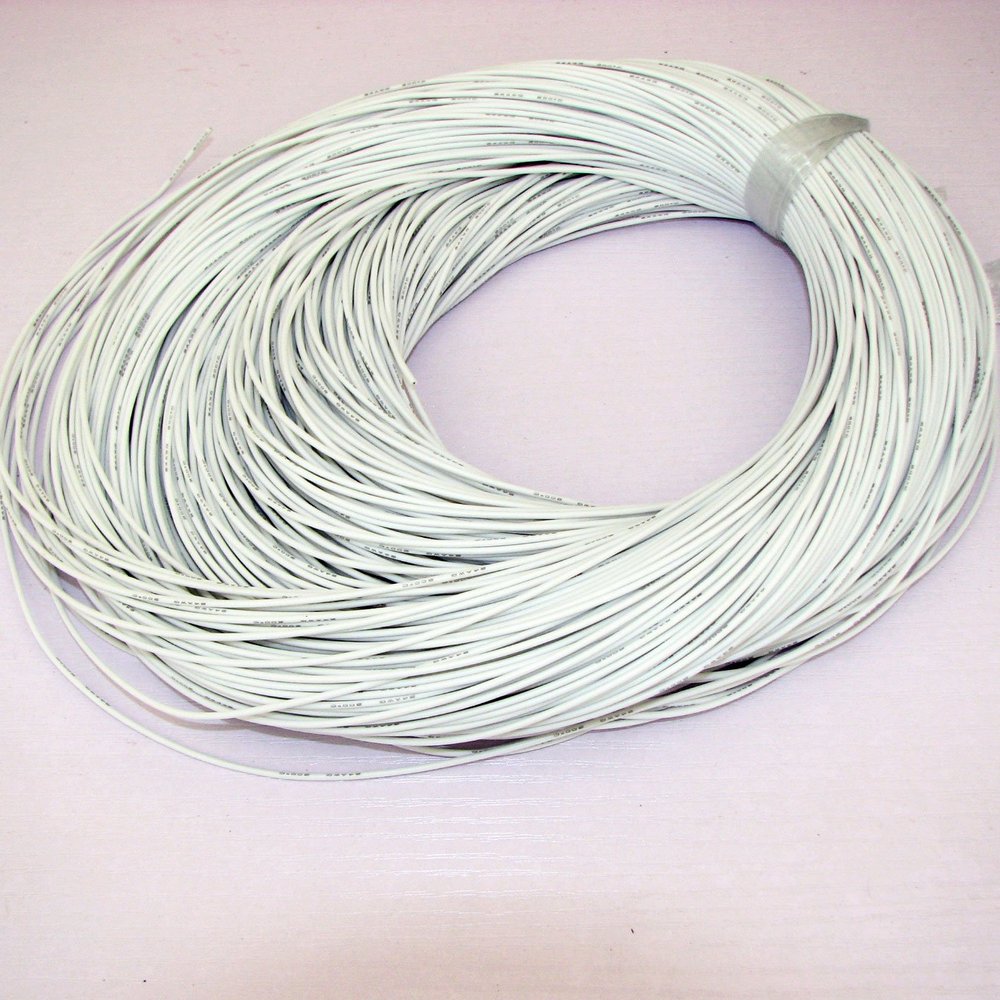 ECHOBBY 24AWG White Soft Silicone Wire 10M Bending & Cold-Freeze & high temperatue Resistantre