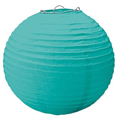 Robin's-egg Blue Paper Lantern, 15.5"