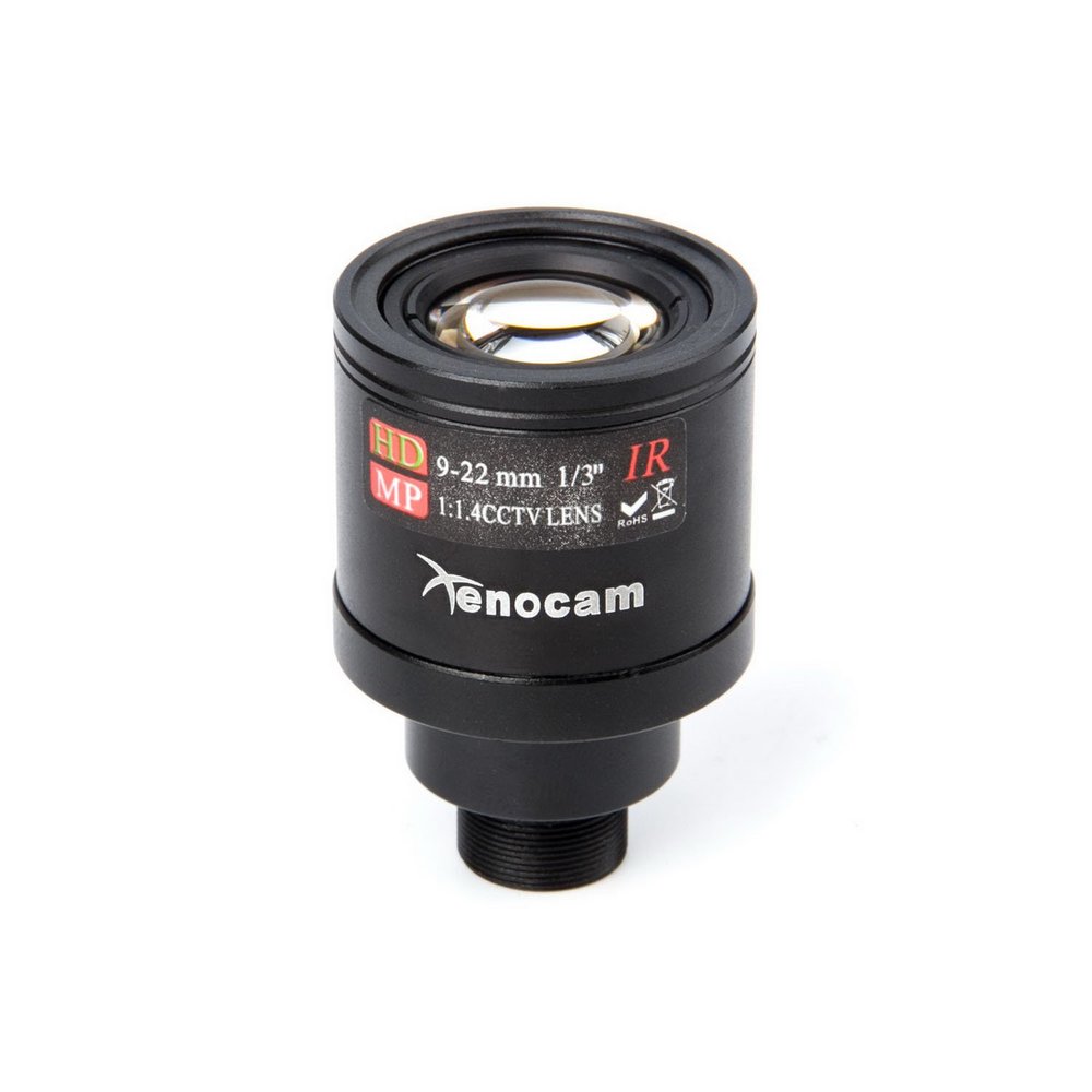 Xenocam 9-22mm 1/3" IR F1.4 CCTV Video Vari-Focal Zoom Lens for CCTV Security Camera