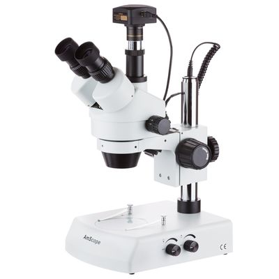 7X-90X LED TRINOCULAR Zoom Stereo Microscope with 10MP USB3 Camera