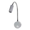 Led Wall Light Reading Lamp with Goose-Neck Warm Cool White Bed Light for Bedroom Bathroom -AC85-265V, Sliver (Color : 6500K, Size : 3W) view 2