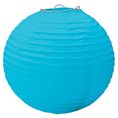 Caribbean Blue Paper Lantern | Party Decoration