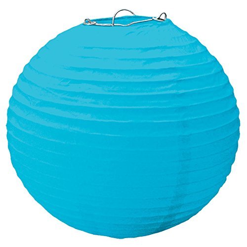 Caribbean Blue Paper Lantern | Party Decoration