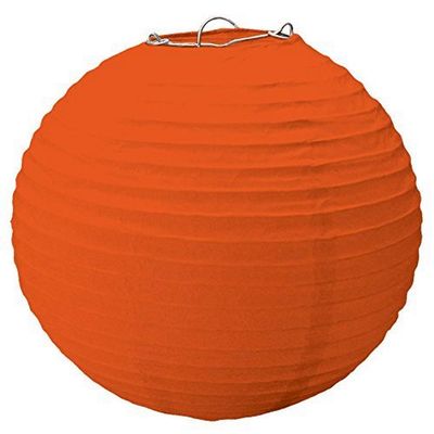 Amscan 241600.05 Paper Lanterns, 15 1/2 inches, orange