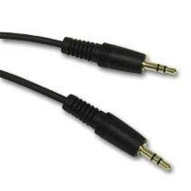 12 Foot 3.5mm (1/8 inch) Stereo Audio Cable Male to Male - Black Sold by Custom Cable Connection