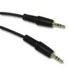 12 Foot 3.5mm (1/8 inch) Stereo Audio Cable Male to Male - Black Sold by Custom Cable Connection view 1