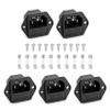 BAOMAIN 5-Pack10A 250V IEC 60320 C14 Power Inlet Socket with Fuse Holder, Panel Mount 3 Pin Male Receptacle with UR TUV CE CCC Certified, Includes 10 Fuses and 10 Screws per Pack view 1