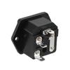 BAOMAIN 5-Pack10A 250V IEC 60320 C14 Power Inlet Socket with Fuse Holder, Panel Mount 3 Pin Male Receptacle with UR TUV CE CCC Certified, Includes 10 Fuses and 10 Screws per Pack view 4