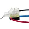ZE-110 3 Wire Ceiling Fan Light Switch 3 Way 2 Circuit Pull Chain Replacement Repair Kit 3A125VAC 6A250VAC for Fans, Lamps Lighting Fixtures, Canopy Light, Wall Sconces, Vanity Lights - Nickel view 3