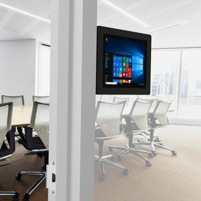 VidaMount Black Enclosure and Fixed Permanent Glass Mount [Bundle] Compatible with Microsoft Surface Pro 7+, Pro 7, Pro 6, Pro 5, Pro 4