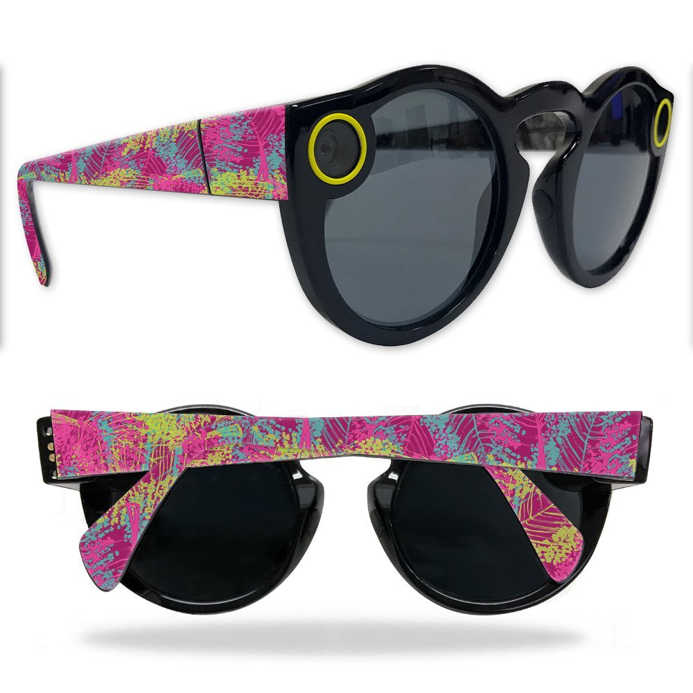 MightySkins Skin Compatible with Snapchat Snapchat Spectacles - Magenta Summer | Protective, Durable, and Unique Vinyl Decal wrap Cover | Easy to Apply, Remove, and Change Styles | Made in The USA