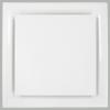 American Louver - STR-PQ-12W - Diffuser: Ceiling, 23 3/4 in H, 23 3/4 in W, Lay-in, 12 in Duct, Plastic, Square Plaque, view 2