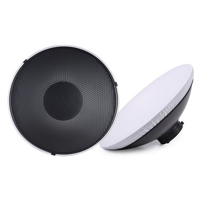 Andoer 16inch Bowens Mount Beauty Dish Diffuser Reflector + Honeycomb Grid + Soft Cloth White Inner for Photo Studio Bowens Strobe Light Speedlite