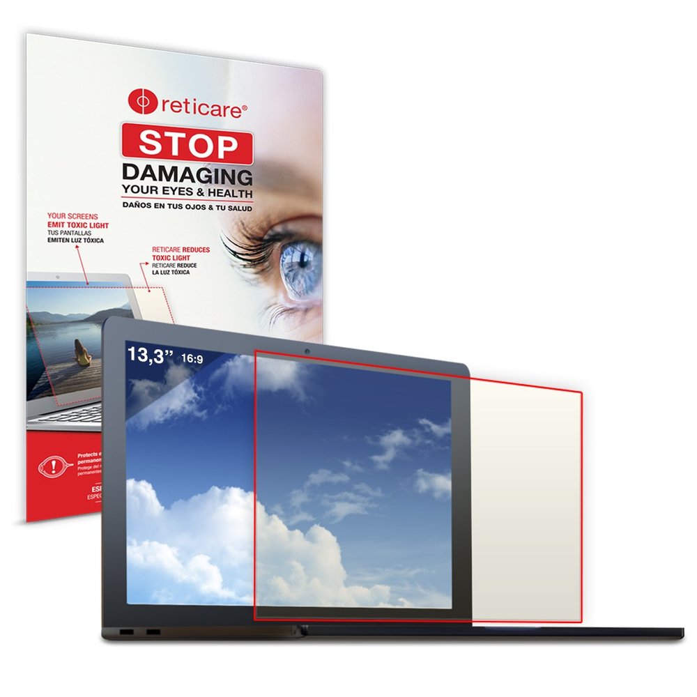 Anti-Blue Light RETICARE Eye & Screen Protector for Laptop 13.3 (16:9) W11.54 x H6.5