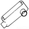 Mulberry 14812 Die Cast Aluminum Type LL Combination Conduit Body with Cover and Gasket 3/4 Inch view 1