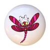 Dragonfly Design #DGF1035 - Dragonflies - DECORATIVE Glossy CERAMIC Cupboard Cabinet PULLS Dresser Drawer KNOBS view 1