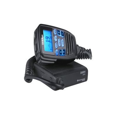 Uniden CMX760 Bearcat Off Road Series Compact Mobile CB Radio, 40-Channel Operation, Ultra-Compact for Easy Mounting, Large 7-Color Backlit LCD Display on Mic with Built-in Speaker Mic, Black