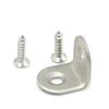 Fujiyuan 5 PCS 20mm x 16mm Hinge Corners Stainless Steel Corner Brace Joint L shape Angle Bracket Furniture Fitting Holes Connector DIY view 1