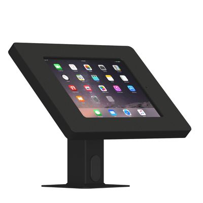 VidaMount Black Home Button Covered Enclosure and Rotating & Tilting Desk/Table Mount [Bundle] Compatible with iPad mini 1/2/3