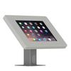 VidaMount Light Grey Home Button Covered Enclosure and Rotating & Tilting Desk/Table Mount [Bundle] Compatible with iPad mini 1/2/3