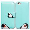 Bcov Case for iPod Touch 7/iPod Touch 6,Bcov Black White Penguin Wallet Flip Leather Cover Case with Credit Card ID Card Slot Holder Kickstand for iPod Touch 7/6/5 view 1